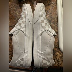 Vans checkered slip ons 8